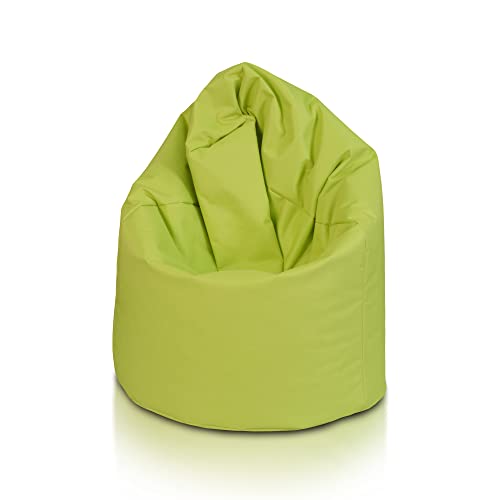 Ecopuf | Sitzsack Olivgrün Größe XL - Innen und Außen Pouf - Fleckenbeständig - Polystyrol Gepolsterter Bean Bag - Sitzsack Erwachsene mit Doppelter Reisverschluss von Ecopuf