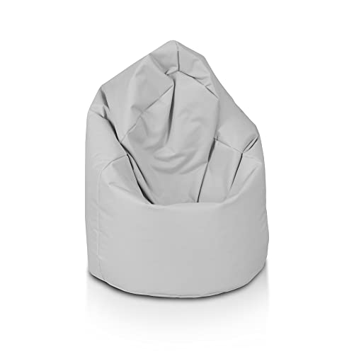 Ecopuf | Sitzsack Perle Größe L - Innen und Außen Pouf - Fleckenbeständig - Polystyrol Gepolsterter Bean Bag - Sitzsack Erwachsene mit Doppelter Reisverschluss von Ecopuf