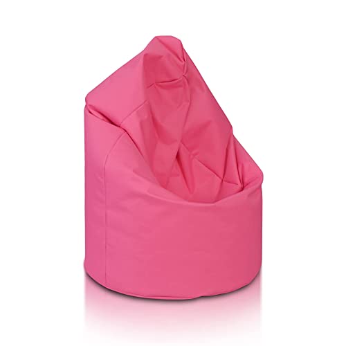 Ecopuf | Sitzsack Pinke Größe L - Innen und Außen Pouf - Fleckenbeständig - Polystyrol Gepolsterter Bean Bag - Sitzsack Erwachsene mit Doppelter Reisverschluss von Ecopuf