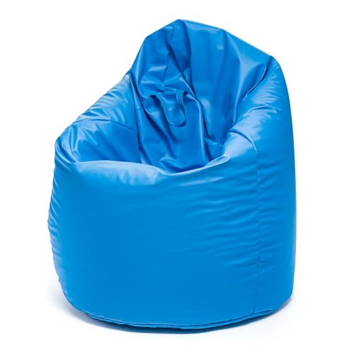 Ecopuf Sitzsack aus Kunstleder mit Füllmaterial EPS Perlen, etterfest Sofa XL Kindersessel Erwachsene Sessel Hocker Pouf Kinderzimmer Gaming Sitzhocker 70x110 cm von Ecopuf