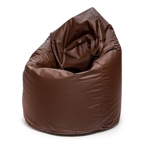 Ecopuf Sitzsack aus Kunstleder mit Füllmaterial EPS Perlen, etterfest Sofa XL Kindersessel Erwachsene Sessel Hocker Pouf Kinderzimmer Gaming Sitzhocker 70x110 cm von Ecopuf