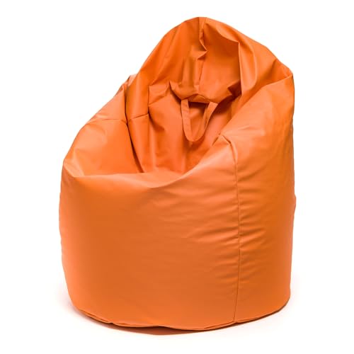 Ecopuf Sitzsack aus Kunstleder mit Füllmaterial EPS Perlen, etterfest Sofa XXL Kindersessel Erwachsene Sessel Hocker Pouf Kinderzimmer Gaming Sitzhocker 85x135 cm von Ecopuf