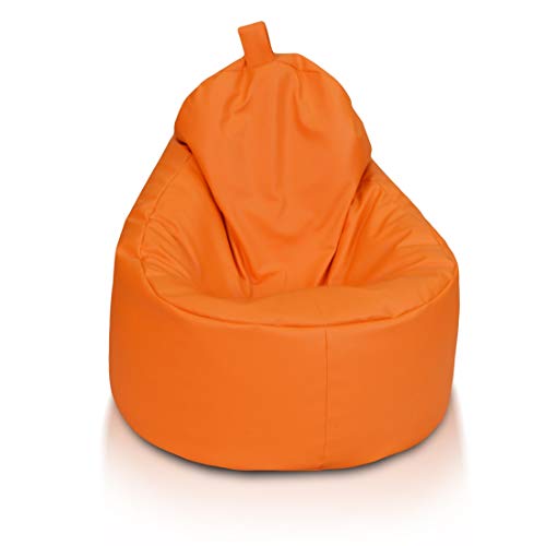 Ecopuf Yoko Sitzsack - Outdoor und Indoor Beanbag aus Kunstleder mit Anti-Verlust Reißverschluss von Ecopuf