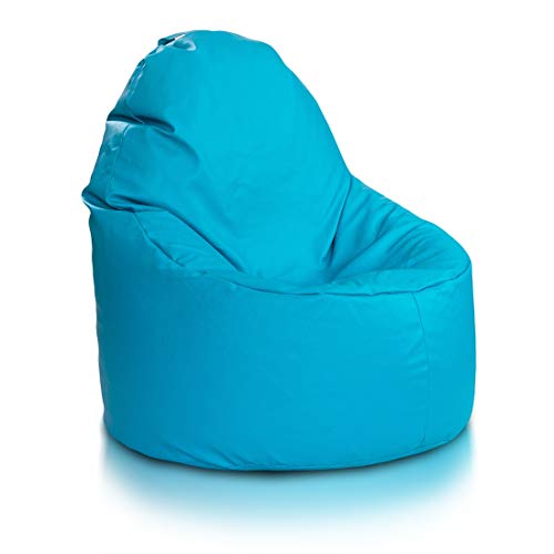 Ecopuf Yoko Sitzsack - Outdoor und Indoor Beanbag aus Kunstleder mit Anti-Verlust Reißverschluss von Ecopuf