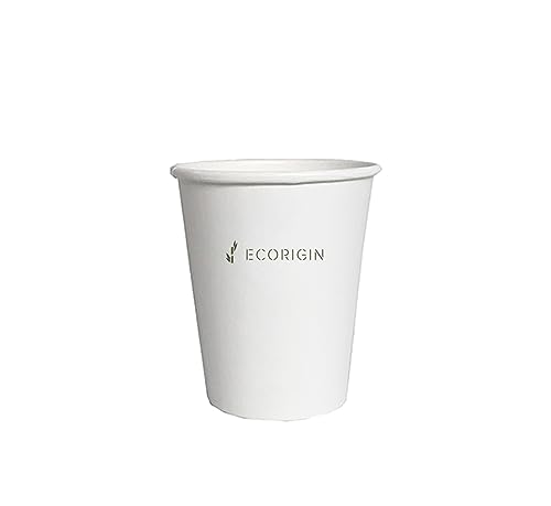 Ecorigin Einwegbecher aus weißem Karton, Packung mit 1000 Stück, 8 oz / 240 ml. Ecorigin Einwegbecher aus weißem Karton, Packung mit 1000 Stück, 8 oz / 240 ml. von Ecorigin