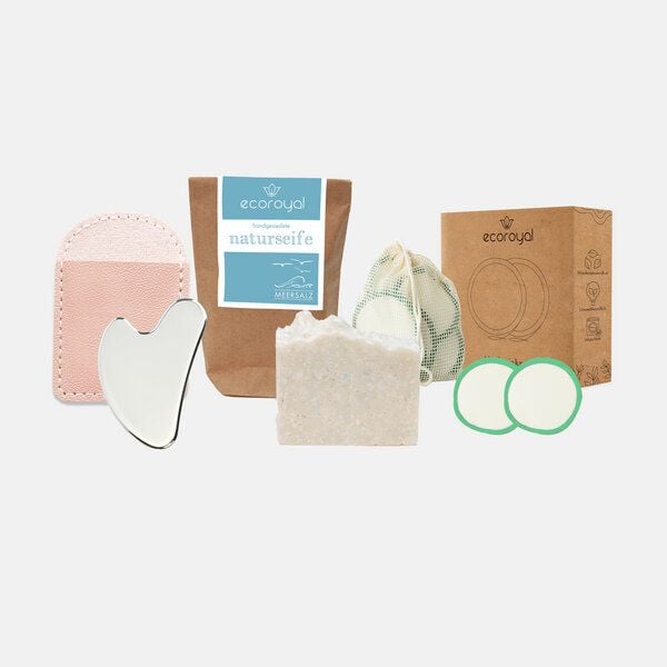 Ecoroyal Premium Gesichtspflege-Set I 10 Abschminkpads Grün + Gesichtsseife + Edelstahl Gua Sha Stein Ecoroyal Premium Gesichtspflege-Set I 10 Abschminkpads Grün + Gesichtsseife + Edelstahl Gua Sha Stein von Ecoroyal