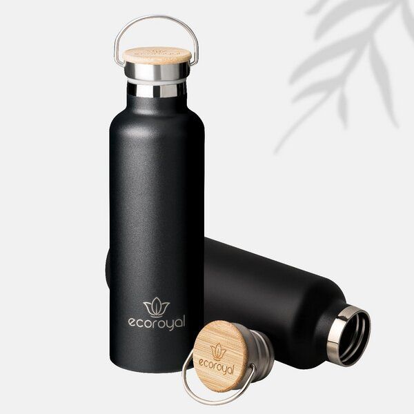 Ecoroyal Trinkflasche Edelstahl 750ml - auslaufsicher von Ecoroyal