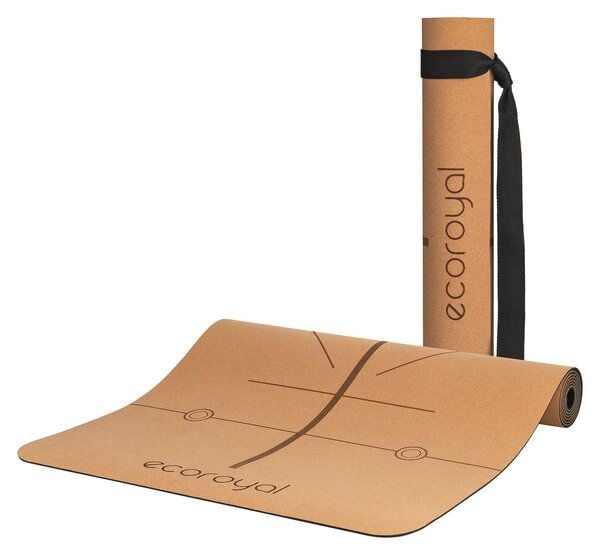 Ecoroyal Yogamatte Kork Believe I Korkmatte mit Tragegurt - 183 x 61 x 0,4 cm Ecoroyal Yogamatte Kork Believe I Korkmatte mit Tragegurt - 183 x 61 x 0,4 cm von Ecoroyal
