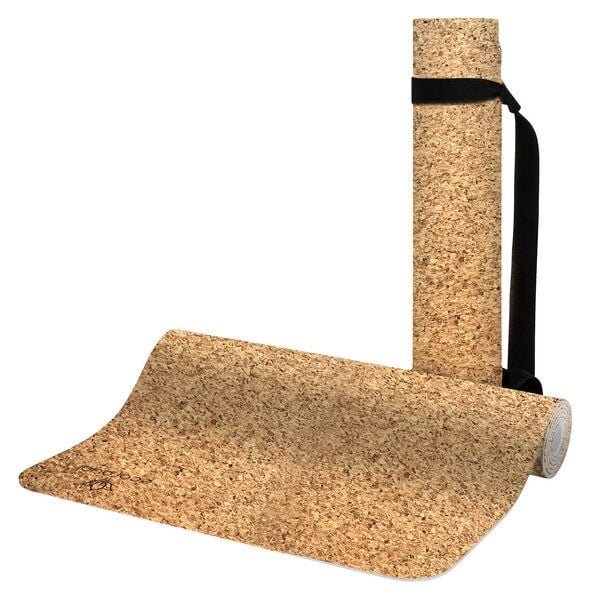 Ecoroyal Yogamatte Kork SoulI Korkmatte mit Tragegurt - 183 x 61 x 0,4 cm von Ecoroyal