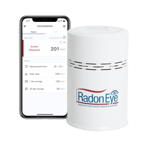 Ecosense RD200 RadonEye, Radon-Detektor für Zuhause, schnelle Erfassung von schwankenden Werten, kontinuierliche Kurz- und Langzeitüberwachung in Echtzeit mit Trenddiagrammen Ecosense RD200 RadonEye, Radon-Detektor für Zuhause, schnelle Erfassung von schwankenden Werten, kontinuierliche Kurz- und Langzeitüberwachung in Echtzeit mit Trenddiagrammen von Ecosense Inc.