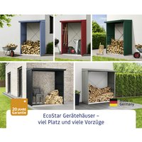 Ecostar Fußboden, BxL: 55,4 x 72 cm, Aluminium, für Gerätehaus - silberfarben von Ecostar