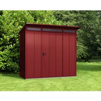 Ecostar Gerätehaus »Elegant-P«, BxT: 238 x 107,8 cm, Metall, Einzeltür - rot von Ecostar