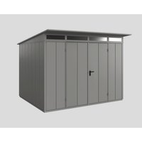 Ecostar Gerätehaus »Elegant-P«, Metall, BxHxT: 302,8 x 232,3 x 238 cm (Außenmaße inkl. Dachüberstand) - grau Ecostar Gerätehaus »Elegant-P«, Metall, BxHxT: 302,8 x 232,3 x 238 cm (Außenmaße inkl. Dachüberstand) - grau von Ecostar