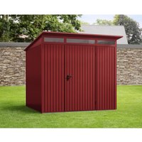 Ecostar Gerätehaus »Trend-P«, BxT: 238 x 238 cm, Metall, Einzeltür - rot von Ecostar