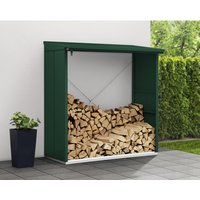 Ecostar Kaminholzregal »Elegant-V«, BxHxT: 181,4 x 198 x 102,5 cm, Metall - gruen von Ecostar