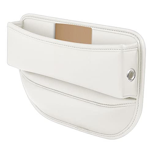 Ecoticfate Auto Aufbewahrungsbox, Leder Auto Organizer Aufbewahrungsbox Schwarz Autositz Gap Aufbewahrungsbox Organizer Autositz Seitentaschen Organizer Autositztasche Für Die Aufbewahrung Im Auto von Ecoticfate