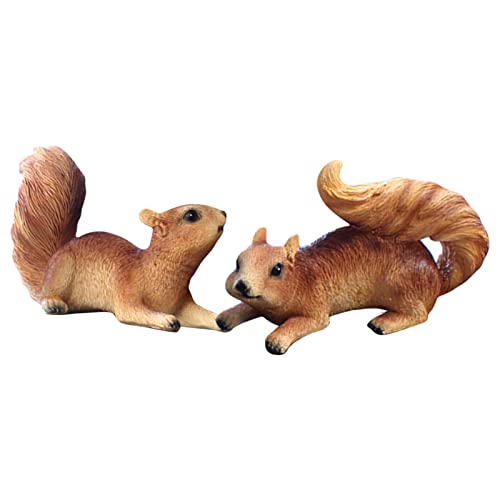Ecoticfate Eichhörnchen Cartoon Figur Statue Gartendeko Harz Handwerk Witterungsbeständig Glänzend Modern Innenraumdekoration Außendekoration Gartenarbeit Innenbereich Außenbereich Transparent Klar von Ecoticfate