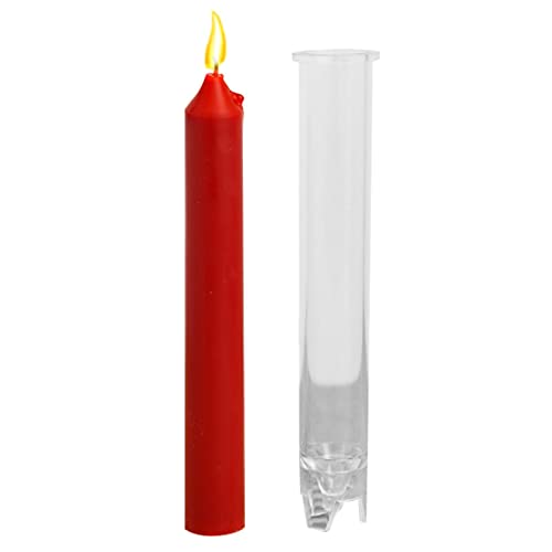 Ecoticfate Kerzenform – praktische Weihnachtskerzenformen – geeignet für Kirche, Weihnachten, Jahrestag, Hochzeit, Abendessen bei Kerzenlicht von Ecoticfate