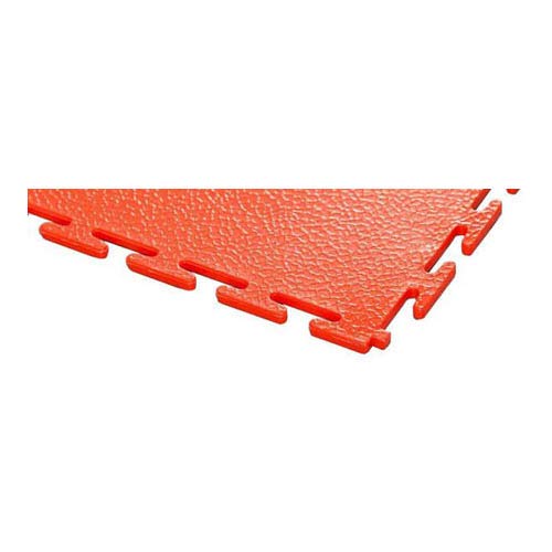 Ecotile E500/7/701 PVC Bodenfliese, Standard, Glatt, 500mm x 500mm x 7mm, Rot, 4 Stück von Ecotile