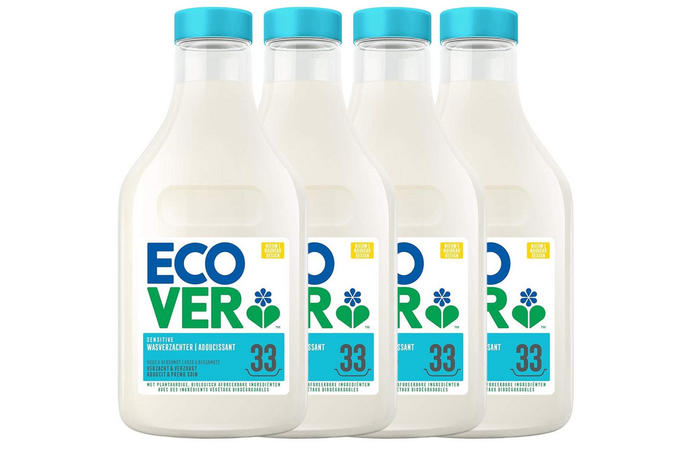 Ecover 4 x Ecover Flüssiger Weichspüler Rose & Bergamotte je 1 Liter pflanzli Weichspüler Ecover 4 x Ecover Flüssiger Weichspüler Rose & Bergamotte je 1 Liter pflanzli Weichspüler von Ecover