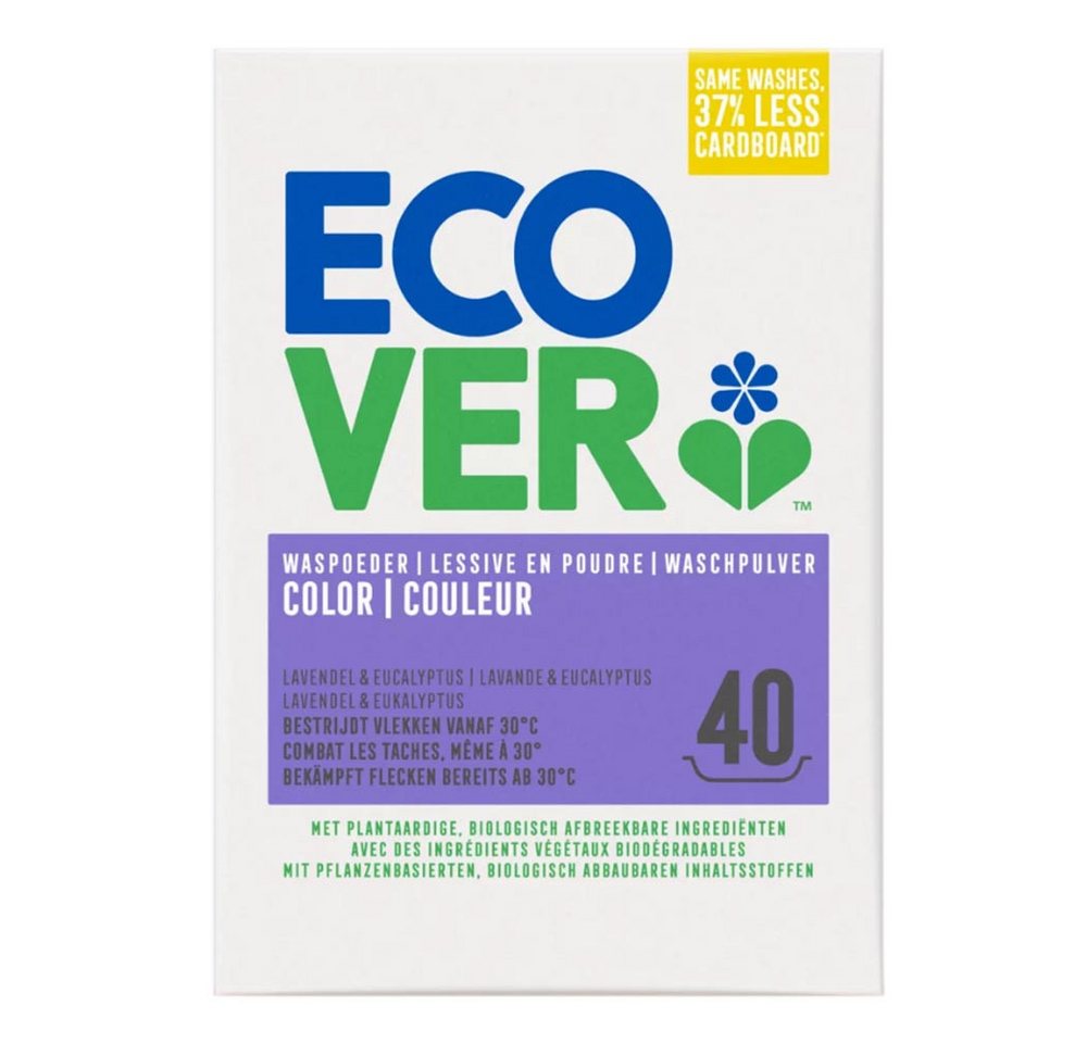Ecover Color - Waschpulver Lavendel & Eukalyptus 40WL 3Kg Colorwaschmittel Ecover Color - Waschpulver Lavendel & Eukalyptus 40WL 3Kg Colorwaschmittel von Ecover