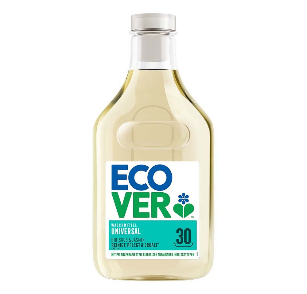Ecover Universal - Flüssigwaschmittel Hibiskus & Jasmin 30WL 1,5L Vollwaschmittel Ecover Universal - Flüssigwaschmittel Hibiskus & Jasmin 30WL 1,5L Vollwaschmittel von Ecover