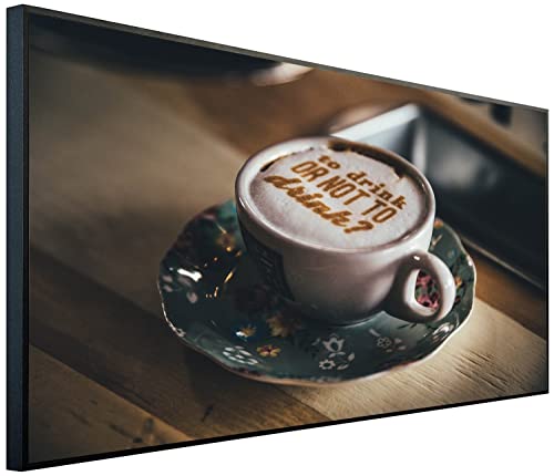 Ecowelle Infrarotheizung mit Bild | 1200 Watt | 60x120 cm | Infrarot Heizung| | Made in Germany| c 116 Kaffee von Ecowelle