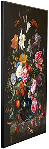 Ecowelle Infrarotheizung mit Bild | 1200 Watt | 60x120 cm | Infrarot Heizung| | Made in Germany| g 165 Gemälde Blume von Ecowelle