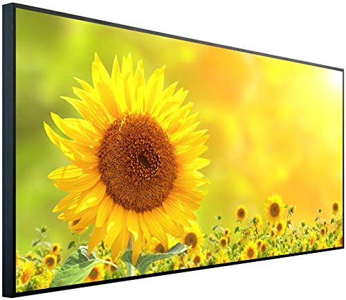 Ecowelle Infrarotheizung mit Bild | 750 Watt | 60x120 cm | Infrarot Heizung| | Made in Germany| a 41 Sonnenblume von Ecowelle