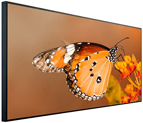 Ecowelle Infrarotheizung mit Bild | 750 Watt | 60x120 cm | Infrarot Heizung| | Made in Germany| b 101 Schmetterling von Ecowelle