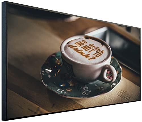 Ecowelle Infrarotheizung mit Bild | 750 Watt | 60x120 cm | Infrarot Heizung| | Made in Germany| c 116 Kaffee von Ecowelle