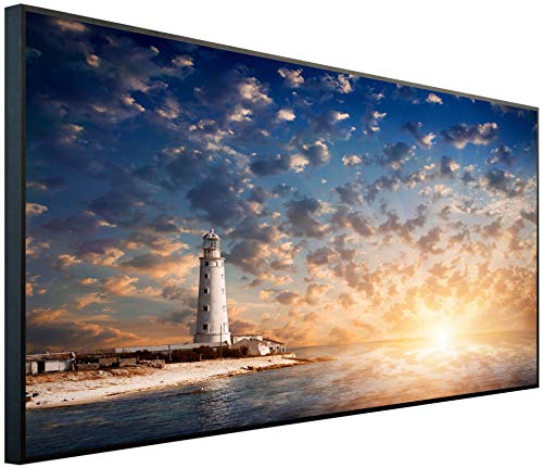 Ecowelle Infrarotheizung mit Bild | 750 Watt | 60x120 cm | Infrarot Heizung| | Made in Germany| d 16 Leuchtturm von Ecowelle