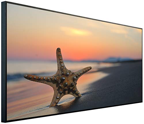 Ecowelle Infrarotheizung mit Bild | 750 Watt | 60x120 cm | Infrarot Heizung| | Made in Germany| d 6 Seestern von Ecowelle