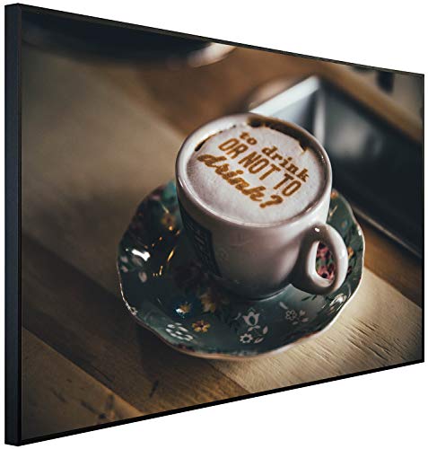 Ecowelle Infrarotheizung mit Bild | 900 Watt | 60x120 cm | Infrarot Heizung| | Made in Germany| c 116 Kaffee von Ecowelle
