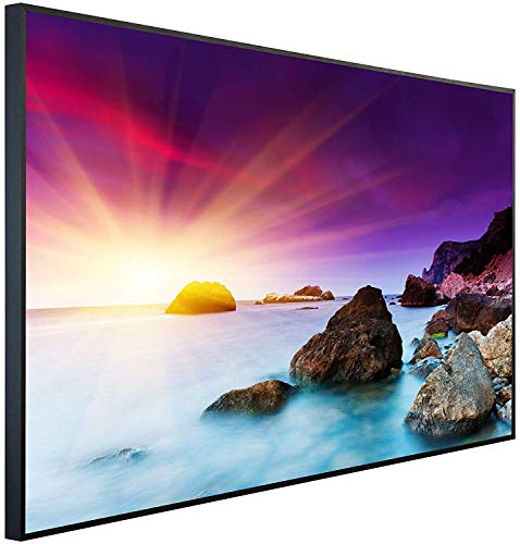 Ecowelle Infrarotheizung mit Bild | 900 Watt | 60x120 cm | Infrarot Heizung| | Made in Germany| d 10 Sonnenaufgang im lila Himmel von Ecowelle