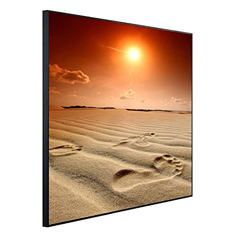 Ecowelle Infrarotheizung mit Bild | 900 Watt | 60x120 cm | Infrarot Heizung| | Made in Germany| d 2 Sonnenuntergang am Strand von Ecowelle