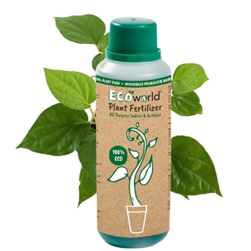 vdvelde.com - Ecoworld Pflanzendünger 250 ml - Flüssig Dünger für alle Grünpflanzen und Zimmerpflanzen - Eco Pflanzenzüchterformel aus eigen Gärtnerei - Für kräftige und intensiver gefärbte Pflanzen von Ecoworld