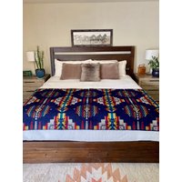 Decke Im Western-stil Für Den Bei Uns Gehäkelte Boho-Decke - Alpaka-Wolldecke Mit Azteken-Muster Decke Im Western-stil Für Den Bei Uns Gehäkelte Boho-Decke - Alpaka-Wolldecke Mit Azteken-Muster von EcuadaneBlankets