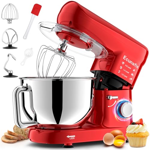 Küchenmaschine Knetmaschine 2000W Teigmaschine Rührmaschine mit 6,5L Edelstahl Schüssel 6 Geschwindigkeiten Geräuscharme Teigknetmaschine inkl Rührbesen, Knethaken, Schläger und Spritzschutz Küchenmaschine Knetmaschine 2000W Teigmaschine Rührmaschine mit 6,5L Edelstahl Schüssel 6 Geschwindigkeiten Geräuscharme Teigknetmaschine inkl Rührbesen, Knethaken, Schläger und Spritzschutz von Ecunafix