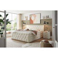 ED EXCITING DESIGN Boxspringbett ""Cashfield" Topseller inkl. zwei Bettkästen & Topper", erhältlich in der Größe 180x200cm von Ed Exciting Design