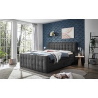 ED EXCITING DESIGN Boxspringbett "Loberie", mit Strasssteinen im Kopf- und Fußteil, inkl. Bettkasten von Ed Exciting Design