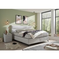 ED EXCITING DESIGN Boxspringbett "Vlieland", Premium 9-Zonen-Tonnentaschenfederkern Duo-Matratze mit Kokosmatte von Ed Exciting Design