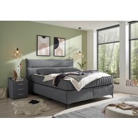 ED EXCITING DESIGN Boxspringbett "Vlieland", Premium 9-Zonen-Tonnentaschenfederkern Duo-Matratze mit Kokosmatte von Ed Exciting Design