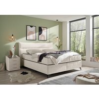 ED EXCITING DESIGN Boxspringbett "Vlieland", Premium 9-Zonen-Tonnentaschenfederkern Duo-Matratze mit Kokosmatte von Ed Exciting Design