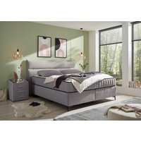 ED EXCITING DESIGN Boxspringbett "Vlieland", Premium 9-Zonen-Tonnentaschenfederkern Duo-Matratze mit Kokosmatte von Ed Exciting Design