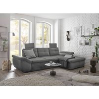 ED EXCITING DESIGN Ecksofa "Alija L-Form", mit Bettfunktion, Armteilverstellung & Kopfstützen von Ed Exciting Design