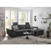 ED EXCITING DESIGN Ecksofa "Alija L-Form", mit Bettfunktion, Armteilverstellung & Kopfstützen von Ed Exciting Design