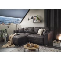 ED EXCITING DESIGN Ecksofa "Dolan L-Form", mit Bettfunktion, Bettkasten & 2 Zierkissen von Ed Exciting Design