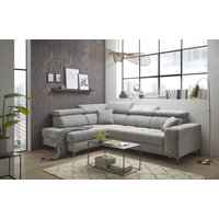 ED EXCITING DESIGN Ecksofa "Sydney L-Form", mit Bettfunktion, Bettkasten, Kopfteilverstellung & 2 Zierkissen von Ed Exciting Design