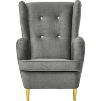 ED EXCITING DESIGN Ohrensessel "Tom", mit Strasssteinen & goldenen Füßen von Ed Exciting Design